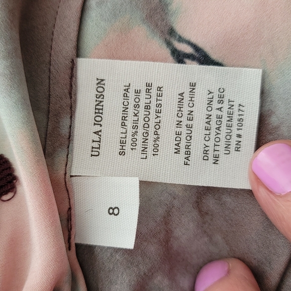 Ulla Johnson Semira Mini Dress Size 8 in Rosewood - Picture 11 of 12